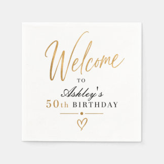 50歳の誕生日おめでとう ファブリシャス スタンダードカクテルナプキン