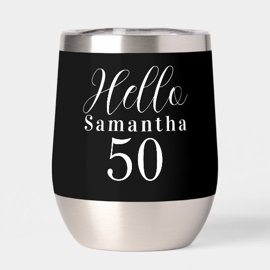 50歳の誕生日おめでとう ブラック＆ホワイトパーティー (背面)