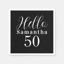 50歳の誕生日おめでとう ブラック＆ホワイトパーティー