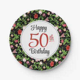 50歳の誕生日おめでとう ペーパープレート