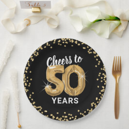50歳の誕生日おめでとう ペーパープレート