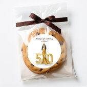 50歳の誕生日おめでとう ラウンドシール