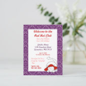 50歳の誕生日おめでとう レッドハットクラブパーティーへようこそ 招待状 (スタンド正面)