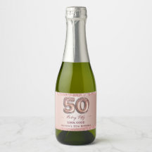 50歳の誕生日おめでとう ローズゴールド