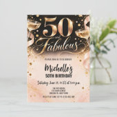 50歳の誕生日おめでとう 招待状 (スタンド正面)