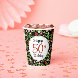 50歳の誕生日おめでとう 紙コップ