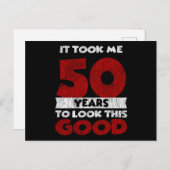 50歳の誕生日おめでとう 見た目もバッチリ 50歳の誕生日 ポストカード (正面/裏面)