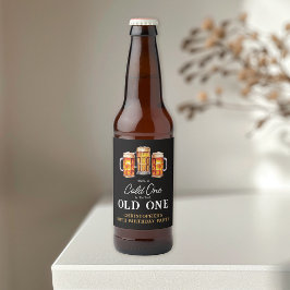 50歳の誕生日おめでとう Cold One With The Old One ビール ビールラベル