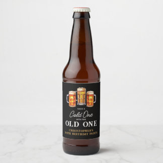 50歳の誕生日おめでとう Cold One With The Old One ビール ビールラベル