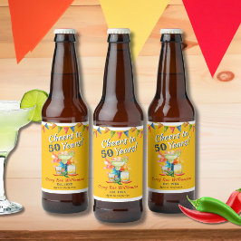 50歳の誕生日おめでとう Fiesta 50周年記念 ビールラベル