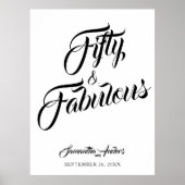 50歳の誕生日おめでとう Fifty and Fabulous ポスター (正面)