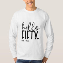 50歳の誕生日おめでとうTシャツ