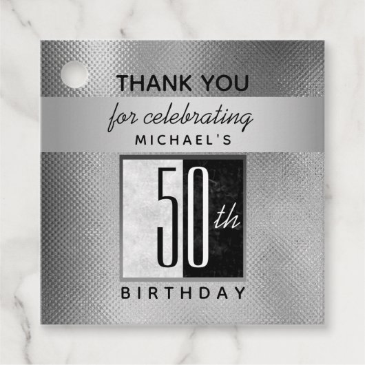 50歳の誕生日お礼 フェイバータグ (正面)
