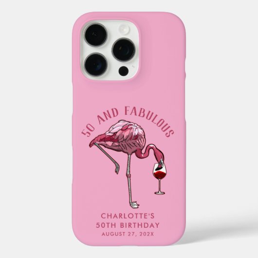50歳の誕生日お祝いギフトカスタムデザイン Case-Mate iPhoneケース (裏面)