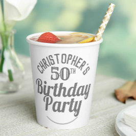 50歳の誕生日お祝い紙コップ 紙コップ