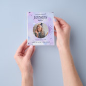 50歳の誕生日お祝い、写真 50歳の誕生日 チラシ (手)
