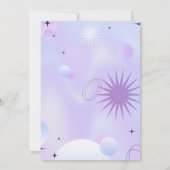 50歳の誕生日お祝い、写真 50歳の誕生日 招待状 (裏面)