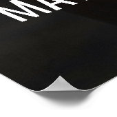 50歳の誕生日におしゃれなローズゴールドのポスター ポスター (角)