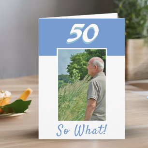 50歳の誕生日におすすめのポジティブな写真付きバースデーカード カード