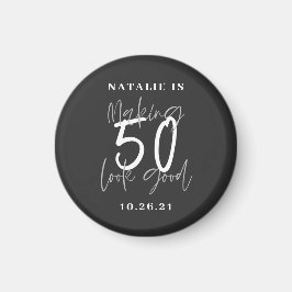 50歳の誕生日に見えるパーソナライズされた マグネット