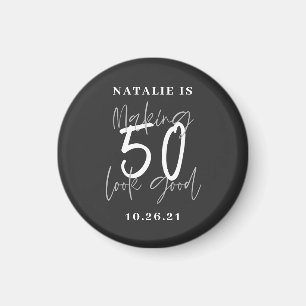 50歳の誕生日に見せパーソナライズされたる マグネット