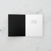 50歳の誕生日のゴールデンパーソナライズされたグリーティング カード (内部)