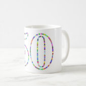 50歳の誕生日のマグカップ コーヒーマグカップ (正面右)