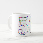 50歳の誕生日のマグカップ コーヒーマグカップ (正面左)