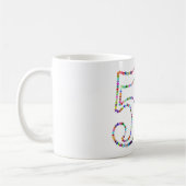 50歳の誕生日のマグカップ コーヒーマグカップ (左)
