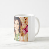 50歳の誕生日の写真こんにちは50人の女性 コーヒーマグカップ (正面右)