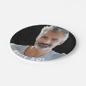 50歳の誕生日の写真こんにちは50人の男性 ペーパープレート (アングル)