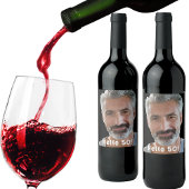 50歳の誕生日の写真こんにちは50人の男性 ワインラベル