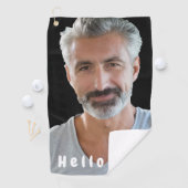 50歳の誕生日の写真こんにちは50 ゴルフタオル (インサイチュ)