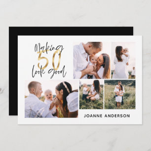 50歳の誕生日の写真を数々の撮る シーズンカード