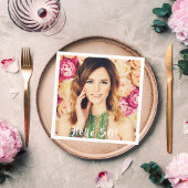 50歳の誕生日の写真パーティー スタンダードカクテルナプキン