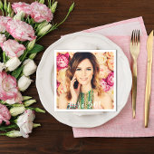 50歳の誕生日の写真パーティー スタンダードカクテルナプキン