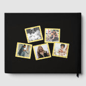 50歳の誕生日の写真ブラック・金ゴールド・ゲストブック ゲストブック (裏面)