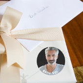 50歳の誕生日の写真、こんにちは50人の男性 ラウンドシール