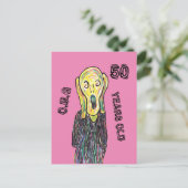 50歳の誕生日はどんな年齢でも楽しめる ポストカード (スタンド正面)