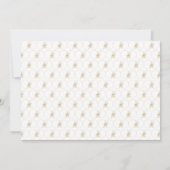 50歳の誕生日をゴージャスに！ ゴールド50周年バースデーパーティ 招待状 (裏面)