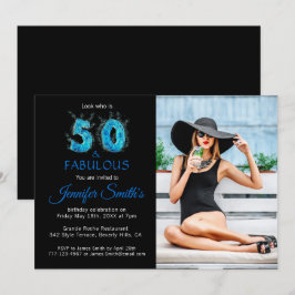 50歳の誕生日をスタイリッシュに！50thバースデー写真パーティー 招待状