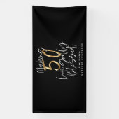 50歳の誕生日を楽しく見せ賛美ること 横断幕 (縦)