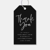 50歳の誕生日を良く見せる感謝してい金ゴールド ギフトタグ (裏面)