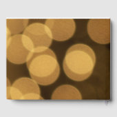 50歳の誕生日オートバイ金ゴールドとブラックテーマ ゲストブック (裏面)