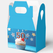 50歳の誕生日カップケーキ フェイバーボックス (見開き)