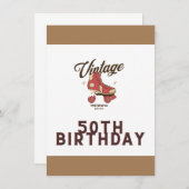 50歳の誕生日カード (正面/裏面)