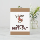 50歳の誕生日カード (スタンド正面)