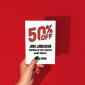 50歳の誕生日カード - 関節が50%オフ カード