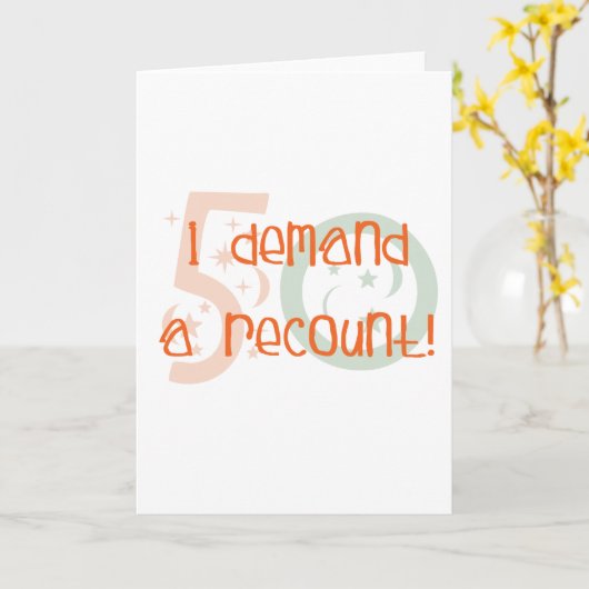 50歳の誕生日ギフトお返しを頼む！ カード (黄色い花)