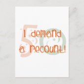 50歳の誕生日ギフトお返しを頼む！ ポストカード (正面)